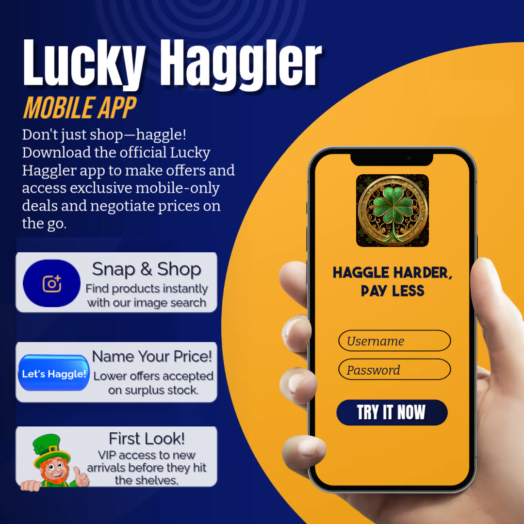 📱 Shop & Haggle Faster: Download the Lucky Haggler App!