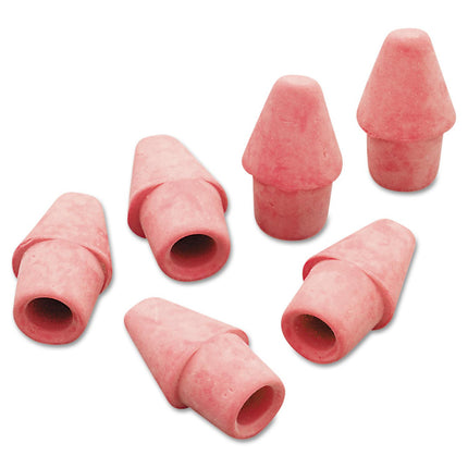 Paper Mate Arrowhead Eraser Caps, for Pencil Marks, Pink, 144/box