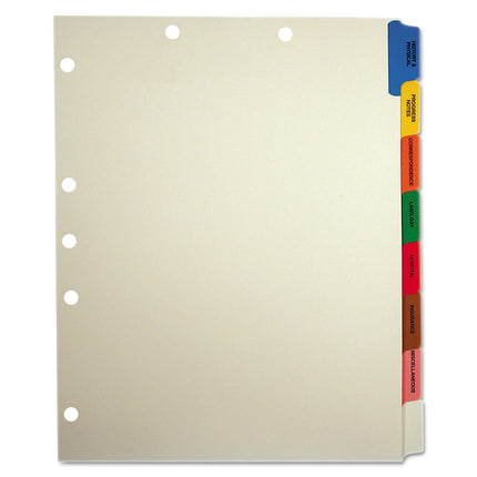 40 Set Box- Tabbies 54505 Medical Chart Divider Sets, Side Tab, 9 x 11,  (TAB54505), Assorted, Black, Manila