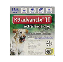 K9 Advantix II XL Dog Vet-Recommended Flea, Tick & Mosquito Treatment & Prevention | Dogs Over 55 lbs. | 4-Mo Supply