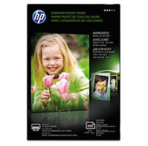 HP Everyday Photo Paper, Glossy, 4x6 in, 100 sheets (CR759A), Pack of 1