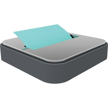 Post-it Note Dispenser with Post-it Pop-up Notes, Black Base with Steel Top, 1 Aqua Splash 3 in. x 3 in. Super Sticky Note Pad, Classroom or Office Supplies