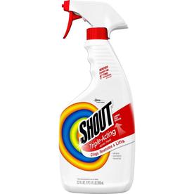 Shout Active Enzyme Laundry Stain Remover Spray, Triple-Acting Formula Clings, Penetrates, and Lifts 100+ Types of Everyday Stains - Prewash Spray 22oz