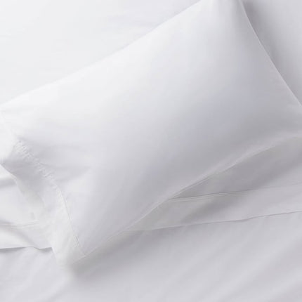 Threshold Solid Performance 400 Thread Count Standard Pillowcase Set White