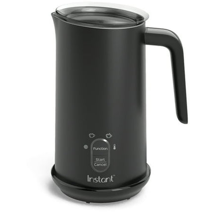Instant Pot Milk Frother, 4-in-1 Electric Milk Steamer, 10oz/295ml Automatic Hot and Cold Foam Maker and Milk Warmer for Latte, Cappuccinos, Macchiato, From the Makers of Instant 500W, Black Black