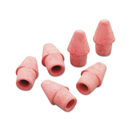 Paper Mate Arrowhead Eraser Caps, for Pencil Marks, Pink, 144/box