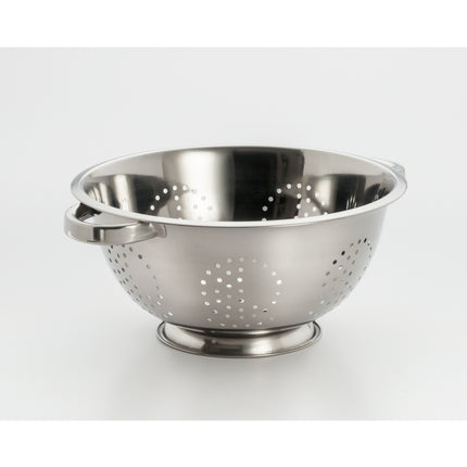 EXCELSTEEL Heavy Duty Stainless Steel Colander 5 Qt | Easy Grip Handles | Self-Draining Base | Mirror Polished | Dishwasher Safe | Pack of 1 Stainless