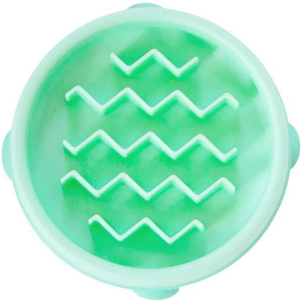 Outward Hound Fun Feeder Slo Bowl, Small Slow Feeder Dog Bowl, 3/4 Cups, Mini, Mint