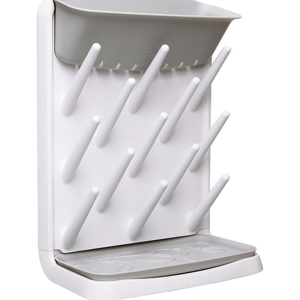 Ubbi Vertical Baby Bottle Drying Rack, Space Saving Countertop Drying Rack Baby Accessory, Gray