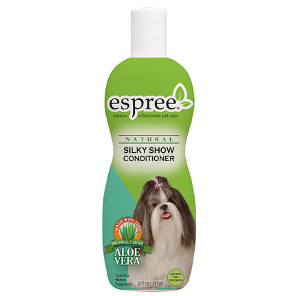 Espree Silky Show Conditioner For Dogs and Cats – Leaves Coats with Amazing Shine, Luster, and Easy Combing – Made with 100% Organically Grown Aloe Vera – 20 Ounces