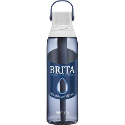 Brita Insulated Filtered Water Bottle with Straw, Reusable, Christmas Gift and Stocking Stuffer For Men and Women, BPA Free Plastic, Night Sky, 26 Ounce Night Sky