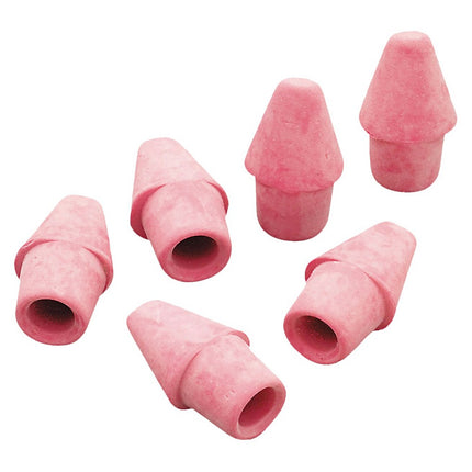 Paper Mate Arrowhead Eraser Caps, for Pencil Marks, Pink, 144/box