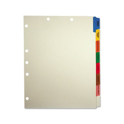 40 Set Box- Tabbies 54505 Medical Chart Divider Sets, Side Tab, 9 x 11,  (TAB54505), Assorted, Black, Manila