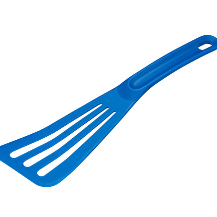 Matfer Bourgeat Exoglass Pelton Slotted Spatula 12in Blue