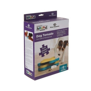 Outward Hound by Nina Ottosson Dog Tornado Treat Puzzle Dog Toy, Level 2 Intermediate, Blue