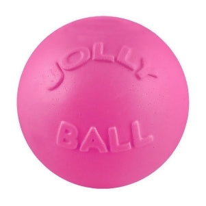 Jolly Pets Bounce-n-Play Dog Toy Ball, 8 Inches, Pink, All Breed Sizes