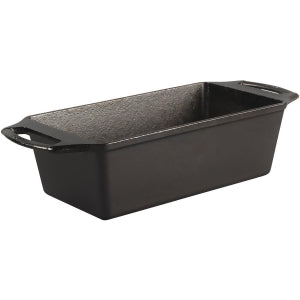 Lodge Cast Iron Loaf Pan 8.5x4.5 Inch, Black Black