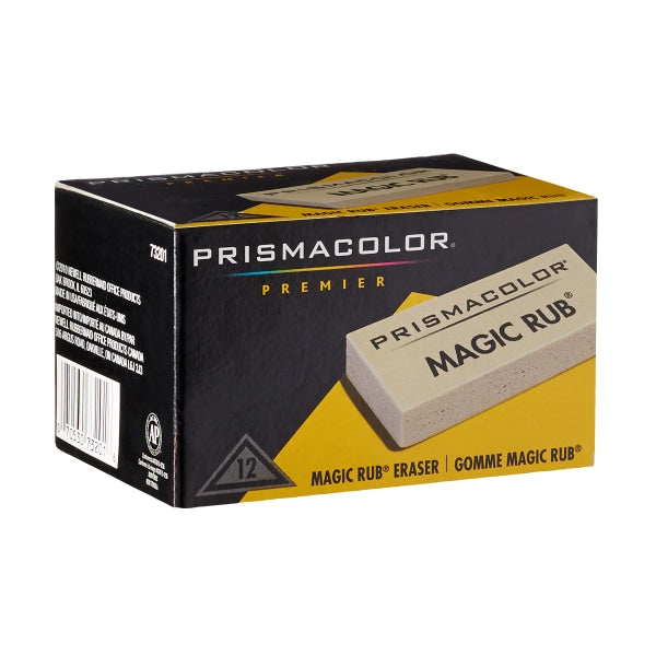 Prismacolor Premier Magic Rub Vinyl Erasers, 12 Pack