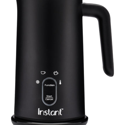 Instant Pot Milk Frother, 4-in-1 Electric Milk Steamer, 10oz/295ml Automatic Hot and Cold Foam Maker and Milk Warmer for Latte, Cappuccinos, Macchiato, From the Makers of Instant 500W, Black Black