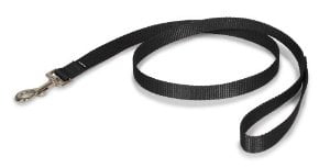 PetSafe Nylon Dog Leash – Strong, Durable, Traditional Style Leash with Easy to Use Bolt Snap for Small, Medium and Large Dogs – 3/4" x 4', Black