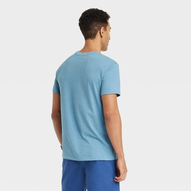 Men's Every Wear Short Sleeve T-Shirt - Goodfellow & Co Blue L