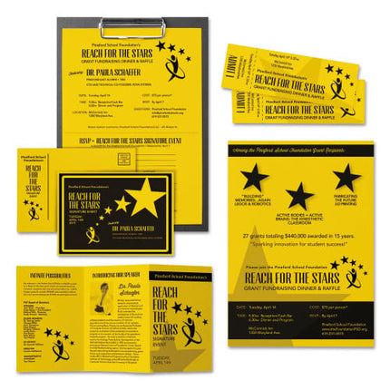 Vibrant Solar Yellow Astrobrights 65 lb Cardstock Paper 250 Sheets