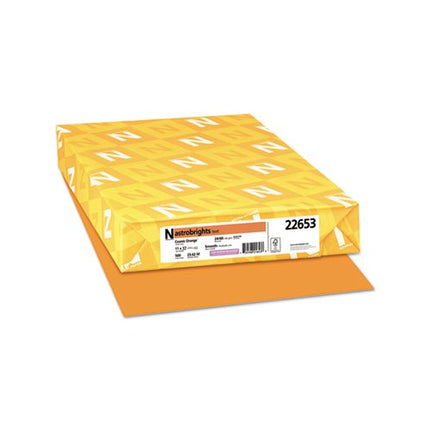 Astrobrights Color Paper, 24 lb Bond Weight, 11 x 17, Cosmic Orange, 500/Ream
