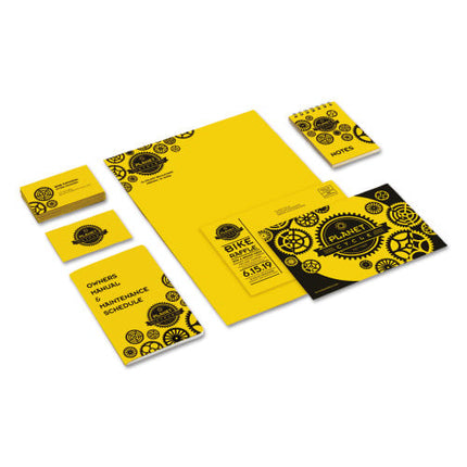 Vibrant Solar Yellow Astrobrights 65 lb Cardstock Paper 250 Sheets