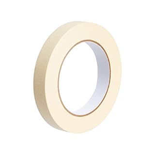 Amazon Basics Masking Tape, Pack of 3 Rolls, Beige, 0.7 inch x 180 feet