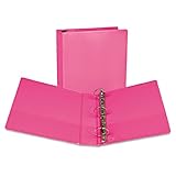 Samsill Plant-Based 2 Inch Durable Round Ring, Made in USA, View Binder, Eco-Friendly, USDA Certified Biobased, 2 Pack, Berry Pink