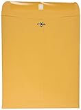 Quality Park 10 x 12 Clasp Envelopes with Clasp Closure and Gummed Seal, Great for Filing, Storing or Mailing Documents, 28 lb Brown Kraft, 100 per Box (QUA37895)
