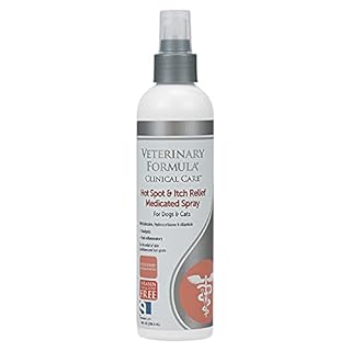Veterinary Formula Clinical Care Hot Spot & Itch Relief Medicated Spray, 8oz – Easy to Use Spray for Dogs & Cats – Helps Alleviate Sensitive Skin, Scratching, and Licking of Coat (1 Pack)