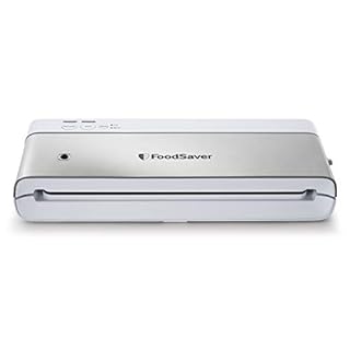 FoodSaver Compact Vacuum Sealer Machine with Airtight Bags and Roll - Ideal for Sous Vide and Airtight Food Storage, White White