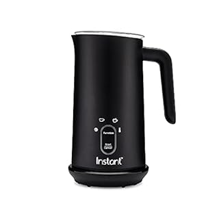 Instant Pot Milk Frother, 4-in-1 Electric Milk Steamer, 10oz/295ml Automatic Hot and Cold Foam Maker and Milk Warmer for Latte, Cappuccinos, Macchiato, From the Makers of Instant 500W, Black Black
