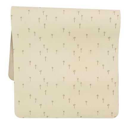 Ava + Oliver Vegan Leather Baby Changing Mat 16 X 30in Cream