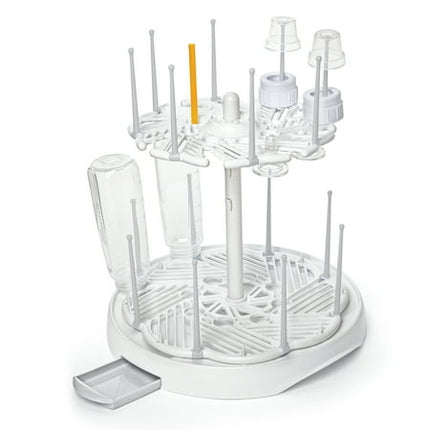 Munchkin® High Capacity Drying Rack for Baby Bottles and Accessories, White Pink