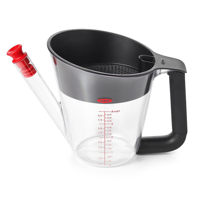 OXO Good Grips 4 Cup Fat Separator, Plastic, One Size Clear