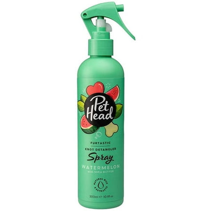 Pet Head Furtastic Dog Spray | Watermelon Scent | Pet Spray for Smelly Dogs | Knot Detangler | Care for Long, Tangly Curls & Coats | Vegan | Gentle Formula for Puppies | Made in USA | 10.1 fl. oz.
