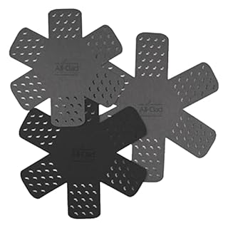 All-Clad Premium Cookware Protectors: Pot and Pan Protectors for Kitchen Organization - Perfect for Cast Iron, Steel, or Glass, (3-Piece), Black/Grey Black/Grey