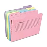 Pendaflex 45270 Printed Notes Folders with Fastener, 1/3 Cut Top Tab, Letter, Assorted (Pack of 30)