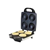 IMUSA USA 4 Slot Electric Arepa Maker with Nonstick Surface (1,200-Watts) Black