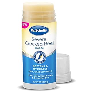 Dr. Scholl's Severe Cracked Heel Repair Restoring Balm 2.5oz, with 25% Urea for Dry, Cracked Feet, Heals and Moisturizes for Healthy Feet