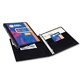 Avery Heavy-Duty Nonstick View 3 Ring Binder, 1/2 inch Slant Rings, 135-Sheet Capacity, Black (05233)