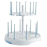 Munchkin® High Capacity Drying Rack for Baby Bottles and Accessories, White Pink