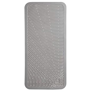 Munchkin Soft Spot Baby Bath Mat for Tub, Cushioned Bathtub Mat for Toddlers and Kids, 36"x17", Grey White