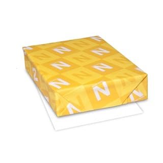 Neenah Royal Sundance Paper, 8.5" x 11", 24 lb, Fiber Finish, White, 500 Sheets (93411)