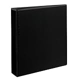 Avery Heavy-Duty View 3 Ring Binder, 1.5" One Touch Slant Rings, Holds 8.5" x 11" Paper, 1 Black Binder (05400)