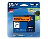 Brother Genuine P-touch TZE-B41 Tape, 3/4" (0.7") Wide Standard Laminated Tape, Black on Fluorescent Orange, Laminated for Indoor or Outdoor Use, Water-Resistant, 0.7" x 16.4' (18mm x 5M), TZEB41