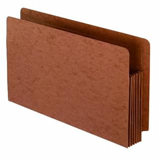 Pendaflex Heavy Duty End Tab Expanding File Pocket, 5.25-Inch Expansion, Legal, 10/Box, Red
