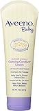 Aveeno Baby Calming Comfort Moisturizing Lotion with Relaxing Lavender & Vanilla Scents, Non-Greasy Body Lotion with prebiotic Oatmeal & Dimethicone, Paraben- & Phthalate-Free, 8 fl. oz